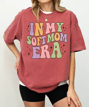 In My Soft Mom Era Comfort Colors® T-Shirt - Woven Mama