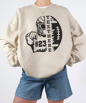 Custom Game Day Shirt with Text & Player Number – Personalized Team Tee or Sweatshirt - Woven Mama