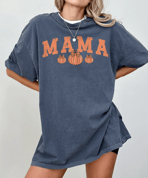 Pumpkin MAMA Halloween Comfort Colors T-Shirt or Crewneck Sweatshirt - Woven Mama