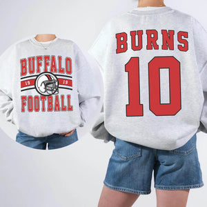 Custom Football T-Shirt or Sweatshirt – Personalized Team Name, Year, Player Name & Number - Woven Mama