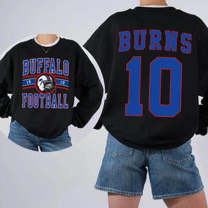 Custom Football T-Shirt or Sweatshirt – Personalized Team Name, Year, Player Name & Number - Woven Mama