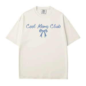 Cool Moms Club T-Shirt – Coquette Aesthetic Comfort Colors Tee for Stylish Moms - Woven Mama
