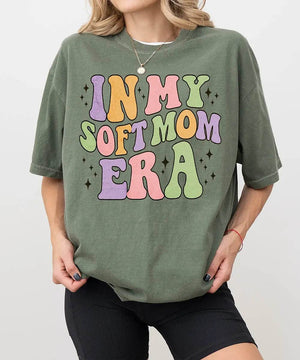 In My Soft Mom Era Comfort Colors® T-Shirt - Woven Mama