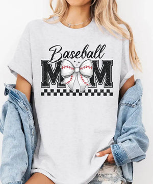 Retro Baseball Mom T-Shirt or Sweatshirt – Vintage Style Mom Game Day Outfit - Woven Mama