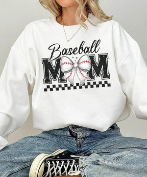 Retro Baseball Mom T-Shirt or Sweatshirt – Vintage Style Mom Game Day Outfit - Woven Mama