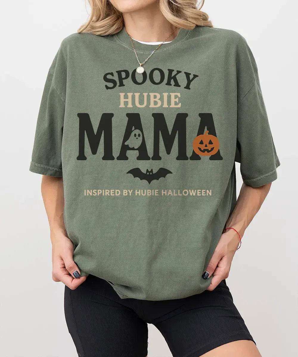 Spooky Hubie Mama Halloween Comfort Colors® T-Shirt or Crewneck Sweatshirt - Woven Mama