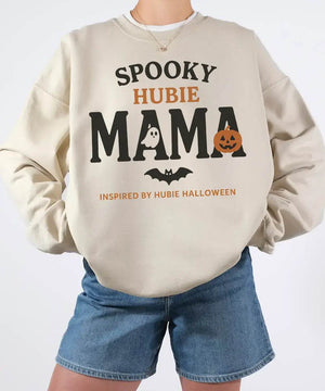 Spooky Hubie Mama Halloween Comfort Colors® T-Shirt or Crewneck Sweatshirt - Woven Mama
