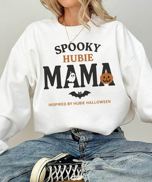 Spooky Hubie Mama Halloween Comfort Colors® T-Shirt or Crewneck Sweatshirt - Woven Mama