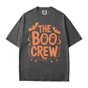 The Boo Crew Comfort Colors® T-Shirt or Crewneck Sweatshirt – Halloween Ghosts Matching Family Shirt - Woven Mama