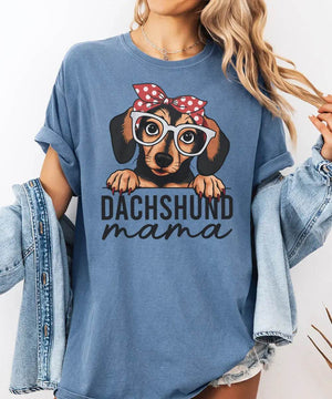 Dachshund Mama Shirt – Cute Dog Mom Comfort Colors® Tee or Sweatshirt - Woven Mama