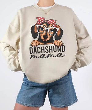Dachshund Mama Shirt – Cute Dog Mom Comfort Colors® Tee or Sweatshirt - Woven Mama