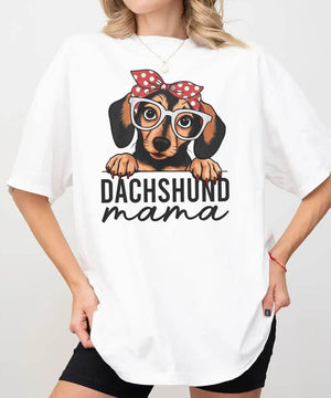 Dachshund Mama Shirt – Cute Dog Mom Comfort Colors® Tee or Sweatshirt - Woven Mama