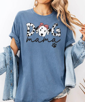 Dog Mama Dalmatian Shirt – Cute Dog Mom Comfort Colors® Tee or Sweatshirt - Woven Mama