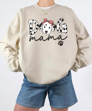 Dog Mama Dalmatian Shirt – Cute Dog Mom Comfort Colors® Tee or Sweatshirt - Woven Mama