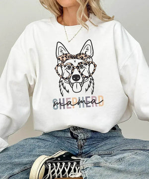 Shepherd Mama Shirt – Cute Dog Mom Comfort Colors® Tee or Sweatshirt - Woven Mama