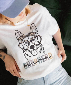 Shepherd Mama Shirt – Cute Dog Mom Comfort Colors® Tee or Sweatshirt - Woven Mama