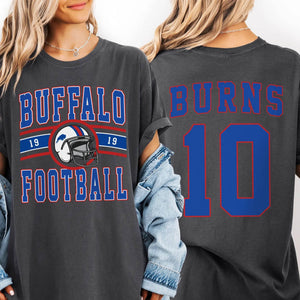 Custom Football T-Shirt or Sweatshirt – Personalized Team Name, Year, Player Name & Number - Woven Mama