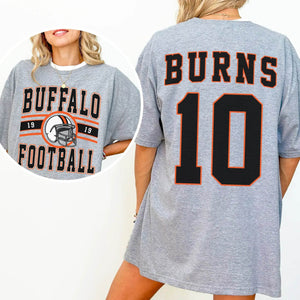 Custom Football T-Shirt or Sweatshirt – Personalized Team Name, Year, Player Name & Number - Woven Mama