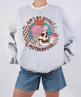 Ain’t No Hood Like Motherhood – Retro Skeleton Mom Tee & Sweatshirt - Woven Mama