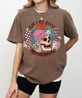 Ain’t No Hood Like Motherhood – Retro Skeleton Mom Tee & Sweatshirt - Woven Mama