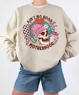 Ain’t No Hood Like Motherhood – Retro Skeleton Mom Tee & Sweatshirt - Woven Mama