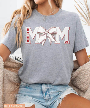 Custom Baseball T-Shirt – Personalized Player Name & Number Tee - Woven Mama