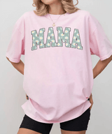 MAMA Comfort Colors® T-Shirt – Daisy Floral Mom Shirt - Woven Mama