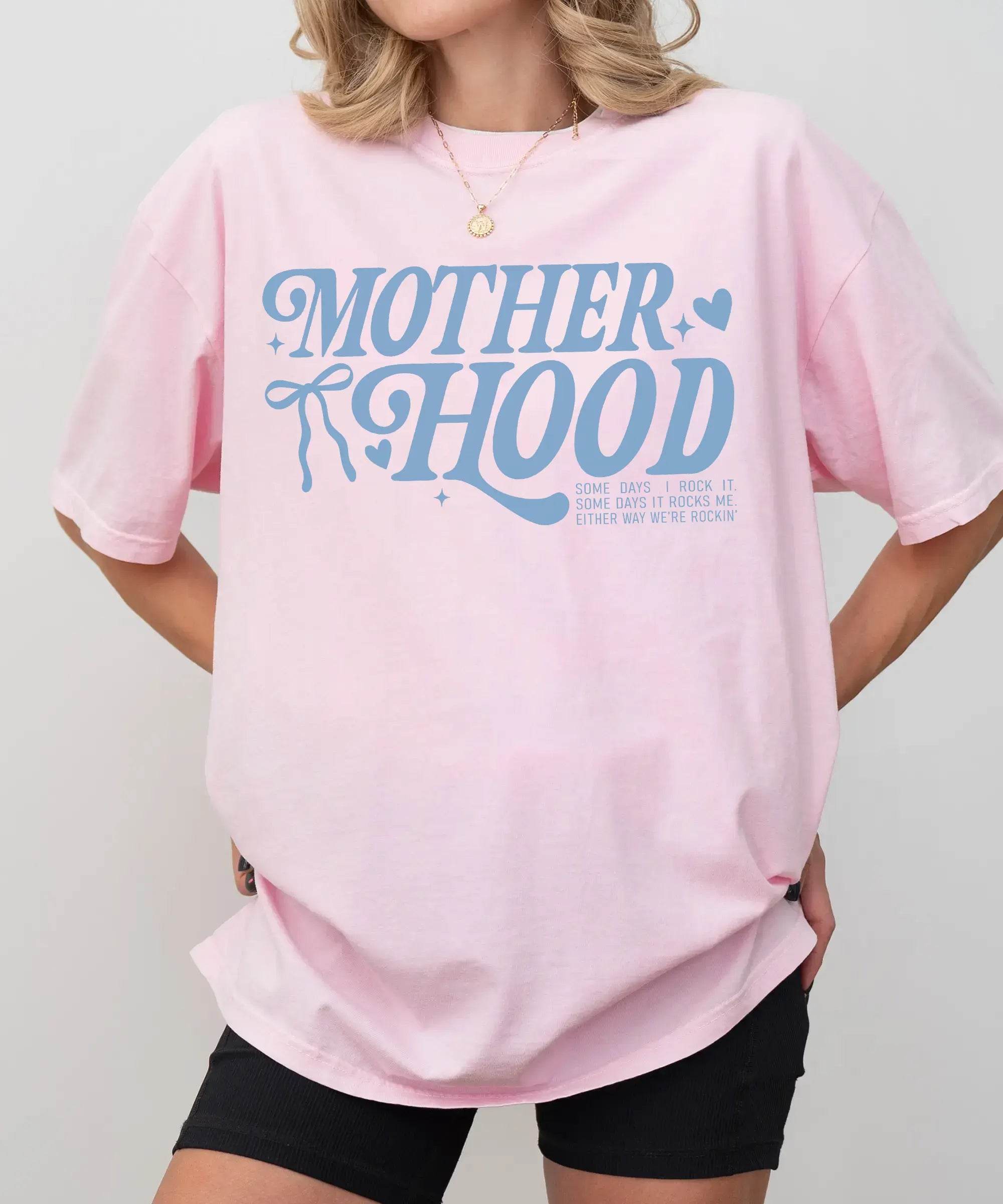 Motherhood “Some Days I Rock It…” T-Shirt – Comfort Colors Funny Mom Life Tee - Woven Mama
