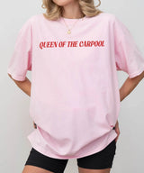 Queen of the Carpool T-Shirt – Comfort Colors Funny Mom Life Tee - Woven Mama