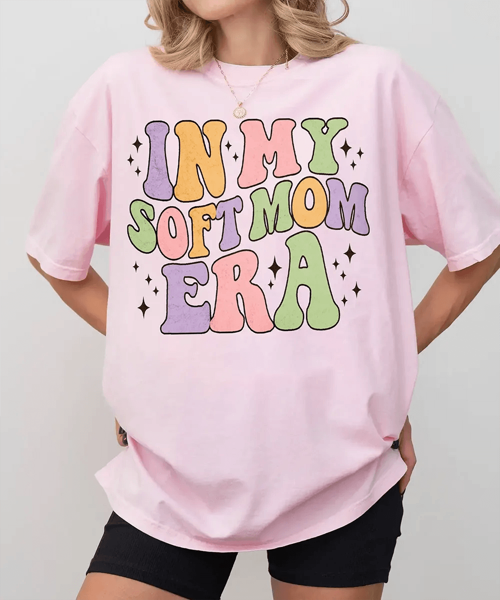 In My Soft Mom Era Comfort Colors® T-Shirt - Woven Mama