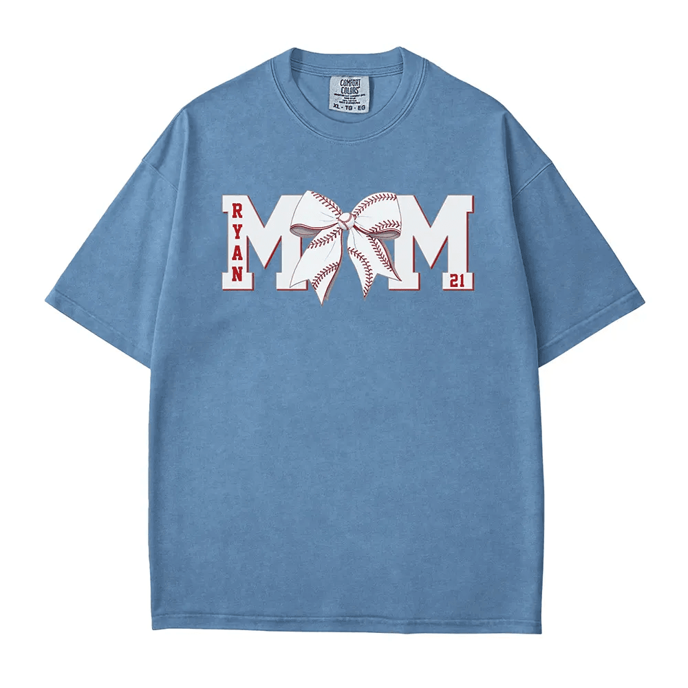 Custom Baseball T-Shirt – Personalized Player Name & Number Tee - Woven Mama