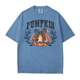 Pumpkin Mama Comfort Colors T-Shirt & Crewneck Sweatshirt – Fall Mom Graphic Tee - Woven Mama
