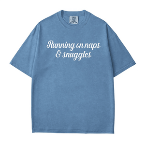 Running on Naps & Snuggles Comfort Colors® T-Shirt - Woven Mama