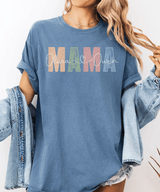 Custom Mama Comfort Colors® T-Shirt – Personalized with Kids’ Names - Woven Mama