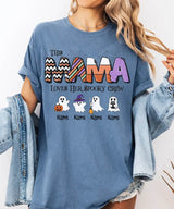 Custom Halloween Mama Comfort Colors T-Shirt or Crewneck Sweatshirt – This Mama Loves Her Spooky Crew - Woven Mama