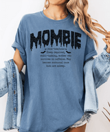 Mombie Comfort Colors® T-Shirt or Crewneck Sweatshirt – Funny Mom Halloween Shirt - Woven Mama