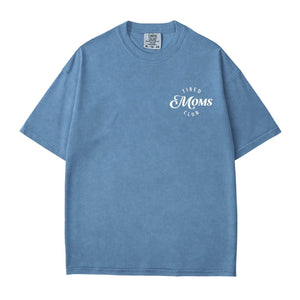 Tired Moms Club T-Shirt – Minimal Comfort Colors Tee for Exhausted Moms - Woven Mama