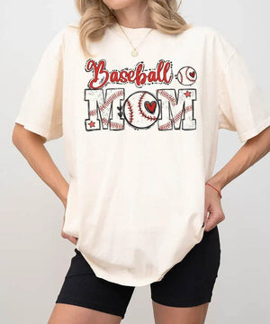 Baseball Mom T-Shirt or Sweatshirt – Cute Game Day Outfit for Sports Moms - Woven Mama