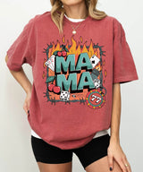 Mama T-Shirt – Vintage Wild Fire Comfort Colors Tee for Cool Moms - Woven Mama