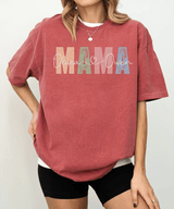Custom Mama Comfort Colors® T-Shirt – Personalized with Kids’ Names - Woven Mama
