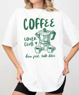 Funny Coffee Lover Club Shirt – Brew First Talk Later T-Shirt or Sweatshirt - Woven Mama