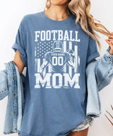 Custom Football Mom Shirt with Player Name & Number – Personalized Game Day Tee or Sweatshirt - Woven Mama
