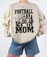 Custom Football Mom Shirt with Player Name & Number – Personalized Game Day Tee or Sweatshirt
