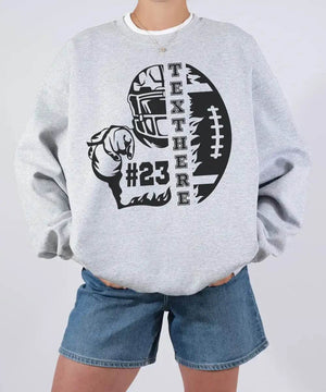 Custom Game Day Shirt with Text & Player Number – Personalized Team Tee or Sweatshirt - Woven Mama