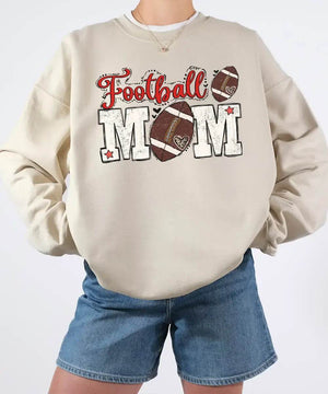 Cute Football Mom Shirt – Trendy Game Day Tee or Sweatshirt for Moms - Woven Mama