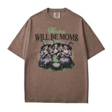 Moms Will Be Moms Comfort Colors T-Shirt or Crewneck Sweatshirt – Witchy Halloween Mom Shirt - Woven Mama