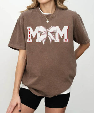 Custom Baseball T-Shirt – Personalized Player Name & Number Tee - Woven Mama