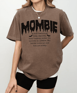 Mombie Comfort Colors® T-Shirt or Crewneck Sweatshirt – Funny Mom Halloween Shirt - Woven Mama
