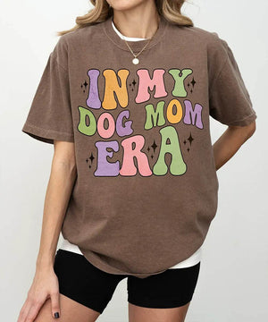 In My Dog Mom Era Comfort Colors® T-Shirt – Retro Pet Mom Shirt - Woven Mama