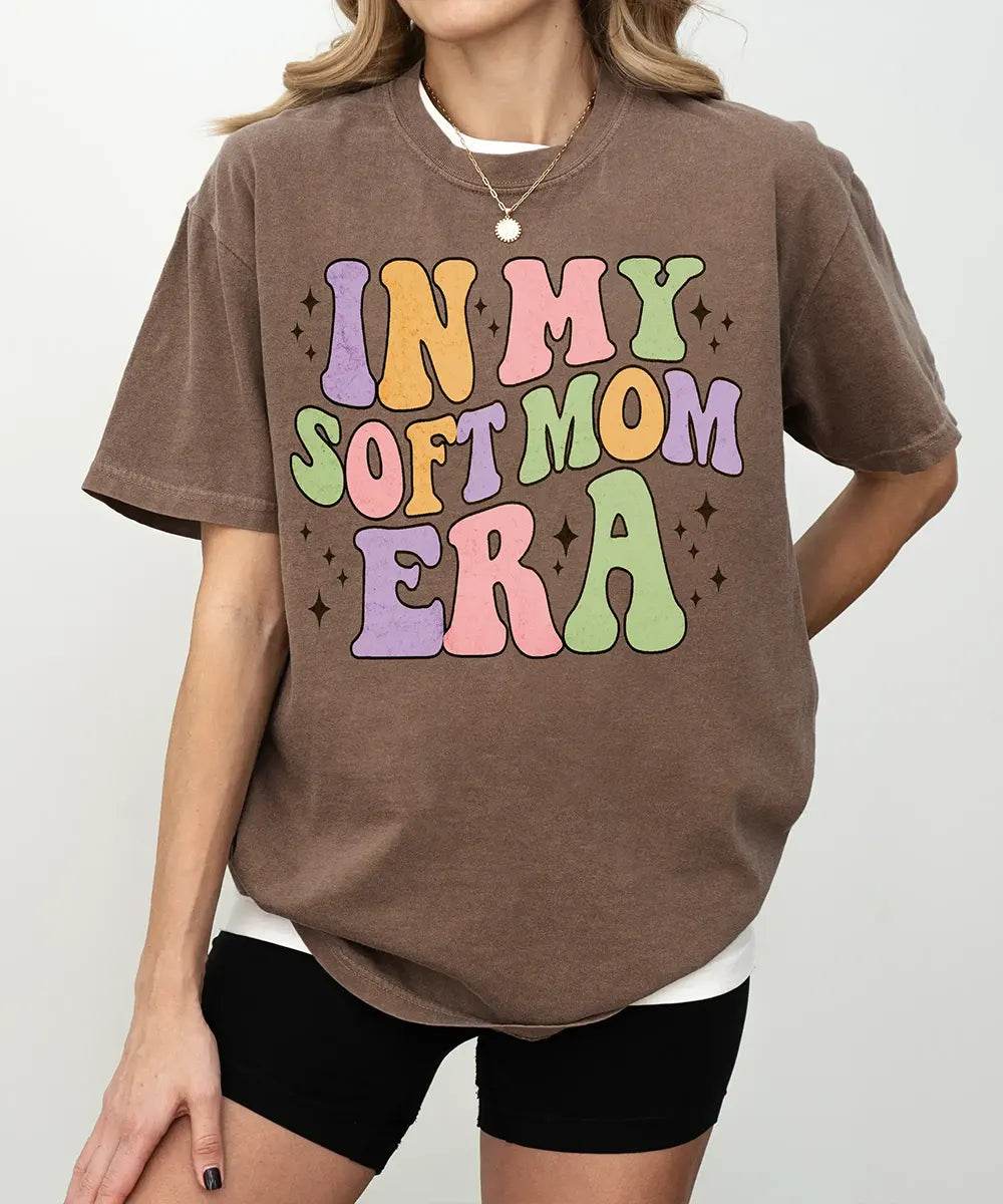 In My Soft Mom Era Comfort Colors® T-Shirt - Woven Mama